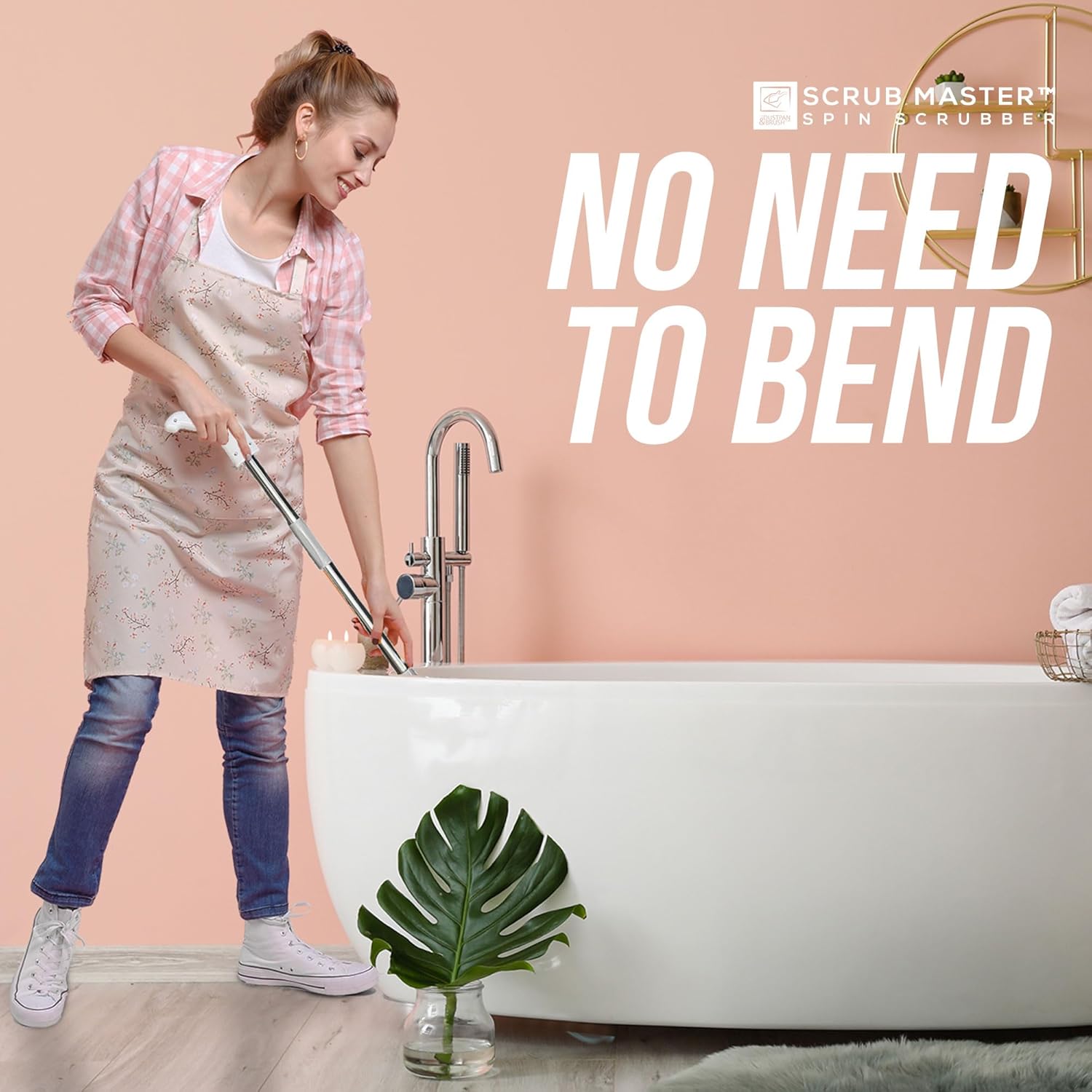 Revolutionize Your Cleaning Routine with the Scrub Master Electric Spin Scrubber - Cordless, Rechargeable, and Equipped with 8 Versatile Brush Heads for Effortless Cleaning in Kitchen, Bathroom, Tiles, Windows, and Cars