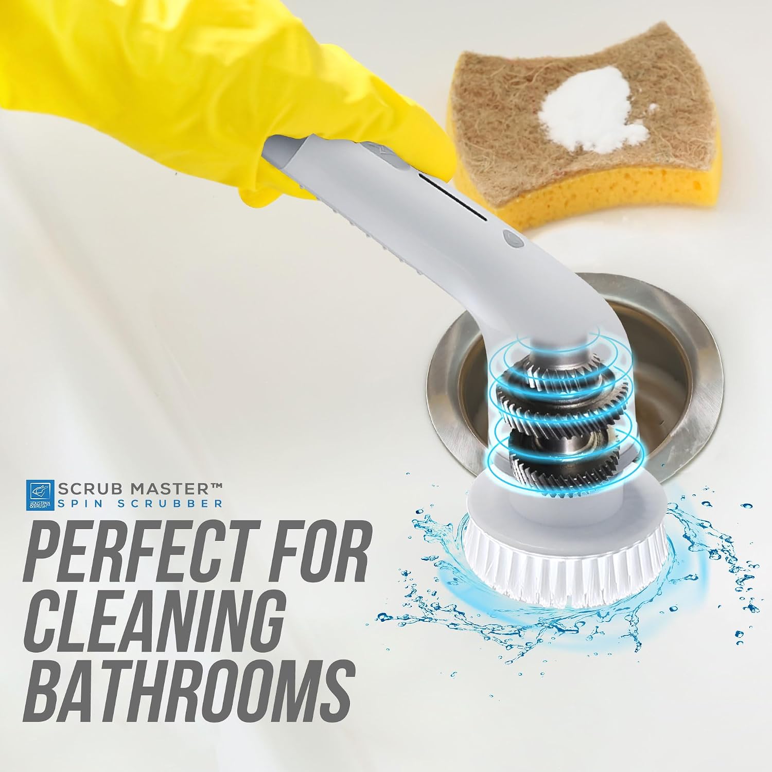 Revolutionize Your Cleaning Routine with the Scrub Master Electric Spin Scrubber - Cordless, Rechargeable, and Equipped with 8 Versatile Brush Heads for Effortless Cleaning in Kitchen, Bathroom, Tiles, Windows, and Cars
